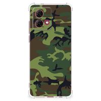 Motorola Moto G84 Doorzichtige Silicone Hoesje Army Dark - thumbnail