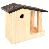 Vogelhuisje/nestkast en voedertafel 24.4 cm - thumbnail