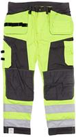 Blaklader 156818113396C60 Handwerker werkbroek, High Vis geel/middengrijs, maat C60