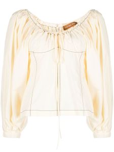 Rejina Pyo blouse Keeley en coton biologique - Blanc