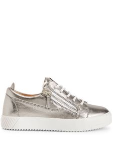 Giuseppe Zanotti baskets Nicki en cuir - Argent