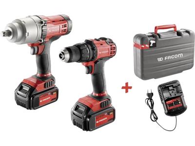 Facom CL3.CP18SPB Accuschroefboormachine, Accuslagmoersleutel 18 V 5 Ah Li-ion Incl. 2 accus, Incl. koffer Facom CL3.CP18SPB Accuschroefboormachine, Accuslagmoersleutel 18 V 5 Ah Li-ion Incl. 2 accus, Incl. koffer