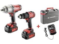 Facom CL3.CP18SPB Accuschroefboormachine, Accuslagmoersleutel 18 V 5 Ah Li-ion Incl. 2 accus, Incl. koffer
