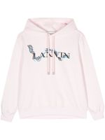 Lanvin hoodie en coton à logo imprimé - Rose - thumbnail