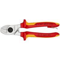 Knipex 95 16 165 T 95 16 165 T Kabelschaar Geschikt voor (striptechniek) Aluminium- en koperkabel, een- en meerdraads 15 mm 50 mm² - thumbnail