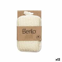 Lichaamsspons Berilo B7083-6 Wit Beige 11 x 16,5 x 3 cm (12 Stuks)