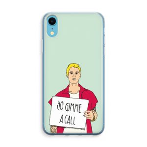 Gimme a call: iPhone XR Transparant Hoesje