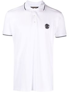 Roberto Cavalli polo à logo brodé - Blanc