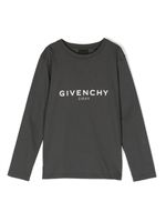 Givenchy Kids t-shirt en coton biologique à logo imprimé - Gris