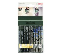 Bosch Accessories 2609256746 10-delig Set decoupeerzaagbladen T-schacht T 101 B (2 x), T 144 D (2 x), T 119 BO (2 x), T 118 A (2 x), T 127 D (2 x) 10 stuk(s)