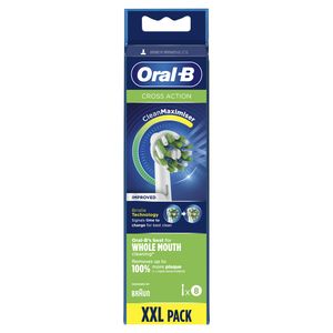 Oral-B CrossAction Opzetborstel Met CleanMaximiser-technologie, Verpakking Van 8 Stuks