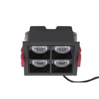 Nowodvorski Zwarte inbouwspot Midi Led 2x2 leds - 4000K 10064