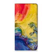 Bookcase Samsung Galaxy A21s Watercolor Dark