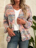 Plus size Long Sleeve Casual Sweater coat