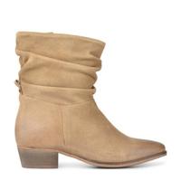 PS Poelman Malu leren enkellaarzen beige