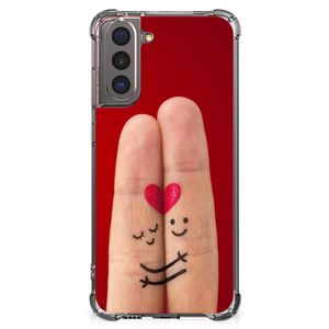 Samsung Galaxy S21 Anti Shock Bumper Case Liefde - Origineel Romantisch Cadeau