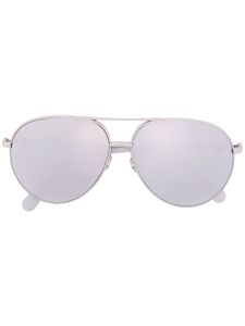 Moncler Eyewear lunettes de soleil à monture pilote - Argent