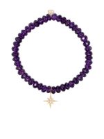 Sydney Evan bracelet en or 14ct serti d'améthyste et cristaux - Violet - thumbnail