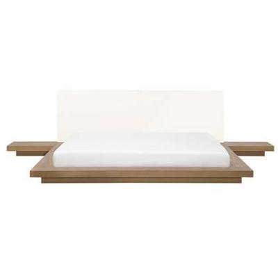Beliani-ZEN-Futon tweepersoonsbed-Lichte houtkleur-180 x 200 cm-MDF Beliani-ZEN-Futon tweepersoonsbed-Lichte houtkleur-180 x 200 cm-MDF