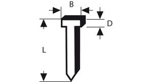 Bosch Accessories 1609200379 Nagels voor tacker Type 47 Afmeting, lengte 26 mm 1000 stuk(s)