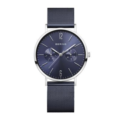 Bering 14236-303 Polished Blue Mesh 36mm Horloge