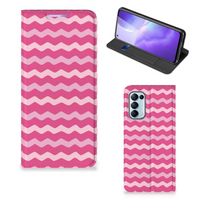 OPPO Find X3 Lite Hoesje met Magneet Waves Pink