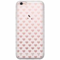iPhone 6/6s transparant hoesje - Hartjes patroon