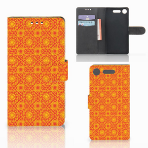 Sony Xperia XZ1 Telefoon Hoesje Batik Oranje