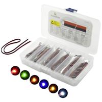 Quadrios LED-assortiment Rood, Groen, Geel, Blauw, Wit, Amber 20 mA 3.0 V - thumbnail