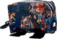 PoopyGo Tijgerzakhouder, dispenser voor poepzakjes, eenvoudig aan de hondenriem te bevestigen, waterdicht, met klittenbandsluiting en karabijnhaak, Eco Bag