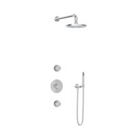 Hotbath Get together IBS1 Regendoucheset inbouw - 35cm wandarm - 20cm ronde hoofddouche - staafhanddouche - chroom IBS1CR