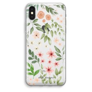 Botanical sweet flower heaven: iPhone XS Max Transparant Hoesje