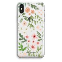 Botanical sweet flower heaven: iPhone XS Max Transparant Hoesje