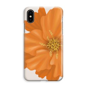 Orange Ellila flower: iPhone XS Max Volledig Geprint Hoesje