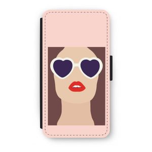 Red lips: iPhone XS Flip Hoesje