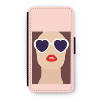 Red lips: iPhone XS Flip Hoesje