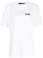 ROTATE BIRGER CHRISTENSEN t-shirt en coton à logo pailleté - Blanc