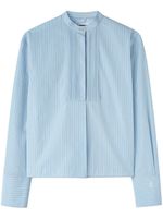 Jil Sander chemise en coton à rayures - Bleu - thumbnail