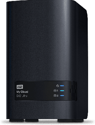 WD My Cloud EX2 Ultra WDBVBZ0280JCH - Apparaat voor persoonlijke cloud-opslag - 2 bays - 28 TB - HDD 14 TB x 2 - RAID 0, 1, JBOD - RAM 1 GB