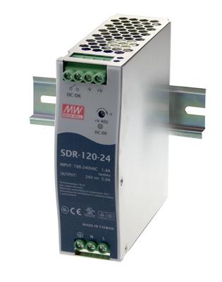 Mean Well SDR-120-12 DIN-rail netvoeding 12 V/DC 10 A 120 W Aantal uitgangen: 1 x Inhoud: 1 stuk(s) Mean Well SDR-120-12 DIN-rail netvoeding 12 V/DC 10 A 120 W Aantal uitgangen: 1 x Inhoud: 1 stuk(s)