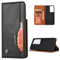 Card Set Series Samsung Galaxy S21 Ultra 5G Wallet Case - Zwart - thumbnail