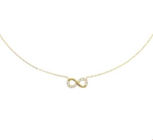 TFT Collier Geelgoud Infinity Zirkonia 0,8 mm x 40+4 cm