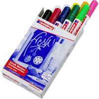 Edding 4095 Krijtmarker Wit, Wit, Zwart, Rood, Blauw, Groen, Lichtgroen, Neon-geel, Neon-oranje, Neon-roze 4 mm, 15 mm - thumbnail