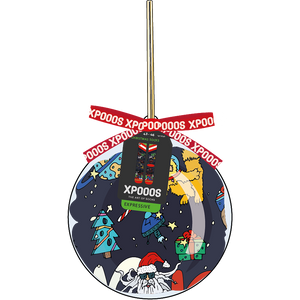 XPOOOS sokken met Xmas bauble space dome print