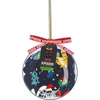 XPOOOS sokken met Xmas bauble space dome print - thumbnail