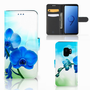 Samsung Galaxy S9 Hoesje Orchidee Blauw - Cadeau voor je Moeder