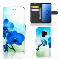 Samsung Galaxy S9 Hoesje Orchidee Blauw - Cadeau voor je Moeder - thumbnail