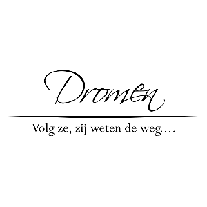 Dromen, volg ze - Muursticker