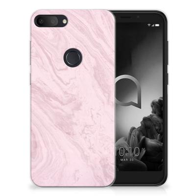 Alcatel 1S (2019) TPU Siliconen Hoesje Marble Pink - Origineel Cadeau Vriendin Alcatel 1S (2019) TPU Siliconen Hoesje Marble Pink - Origineel Cadeau Vriendin