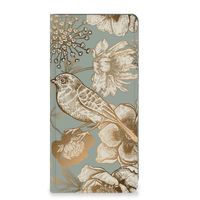 Smart Cover voor Motorola Moto G73 Vintage Bird Flowers